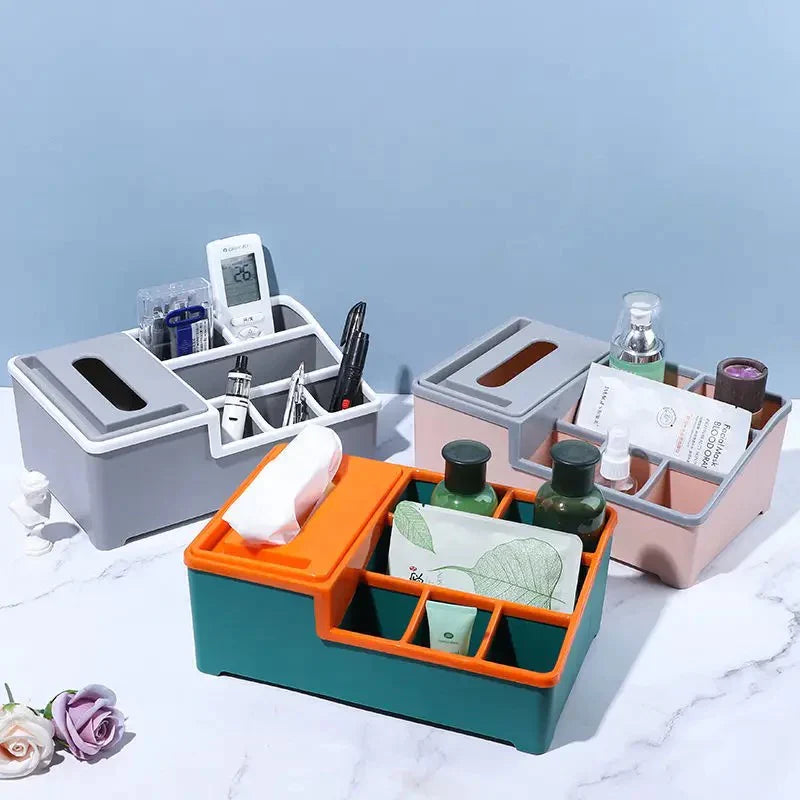 Multifunctional Tissue Storage Box Cover