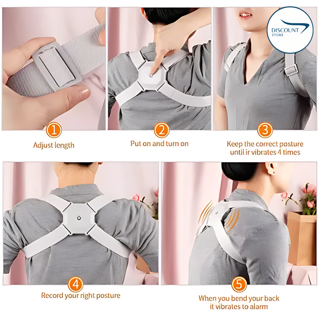 Smart Sensor Posture Corrector Belt - (IMPORTED)