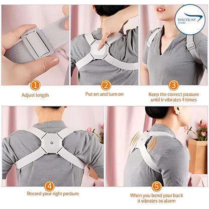 Smart Sensor Posture Corrector Belt - (IMPORTED)