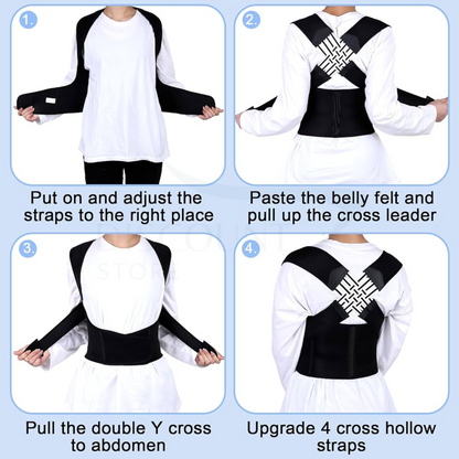 Adjustable Back Shoulder Posture Corrector - (IMPORTED)