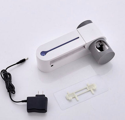 Toothpaste Dispenser & Toothbrush Holder With UV Sterilizer